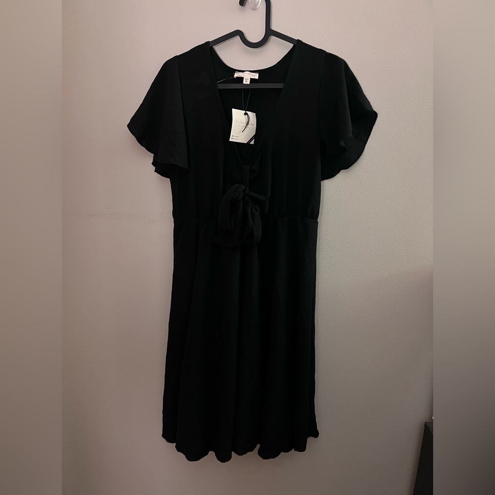See•You• Monday casual black dress